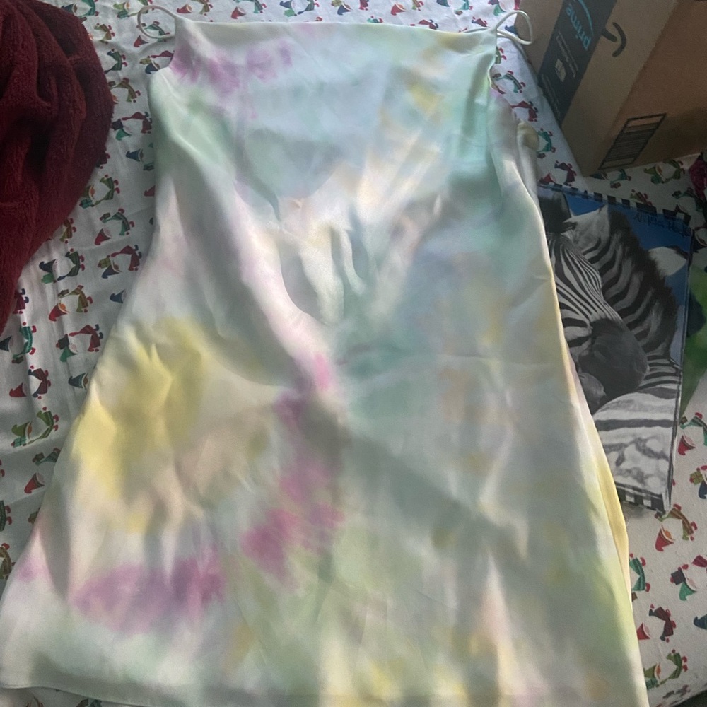 zara light multicolored dress